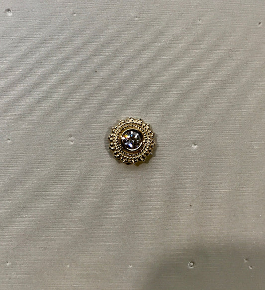 Round Afghan Nostril Screw 8mm-3mm Bezel Center