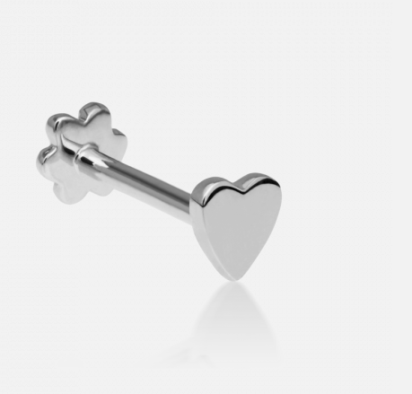 Maria Tash Heart Threaded Stud