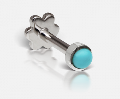 2mm/3mm Turquoise Threaded Stud