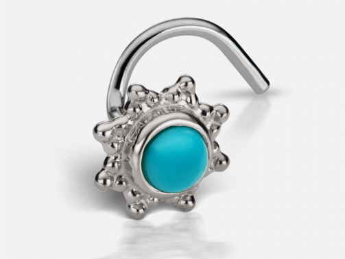 Maria Tash 2.75mm Turquoise Starburst Nostril Screw