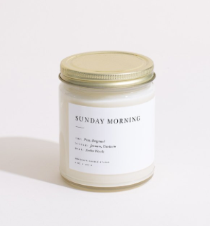 Sunday Morning Minimalist Candle