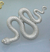 Anatometal 18k White Gold Snake Tops