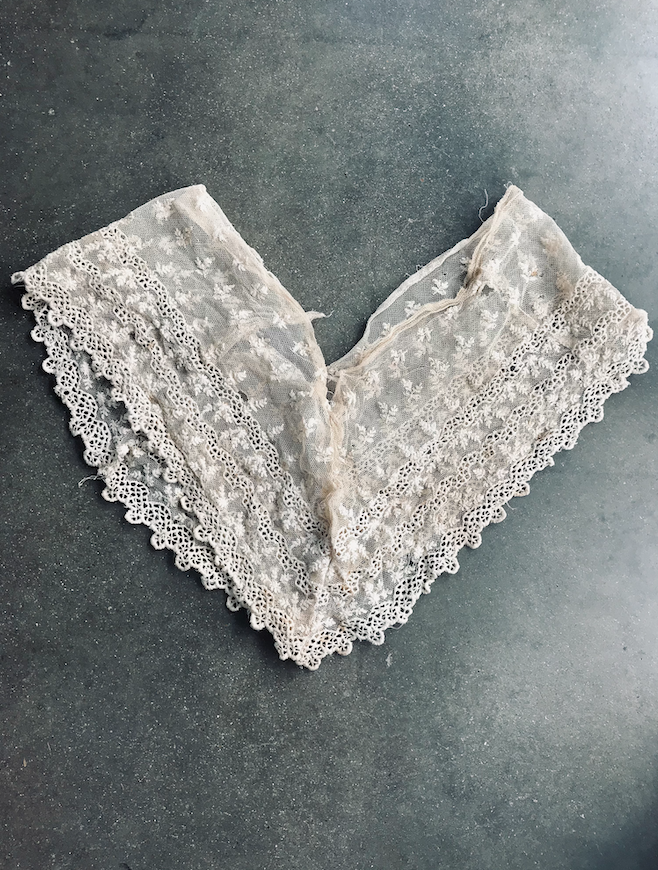 Vintage Hand Sewn Lace Collar