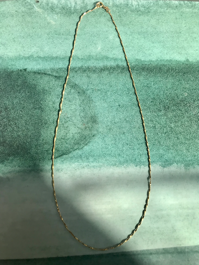 14K Yellow Gold Twisted Necklace
