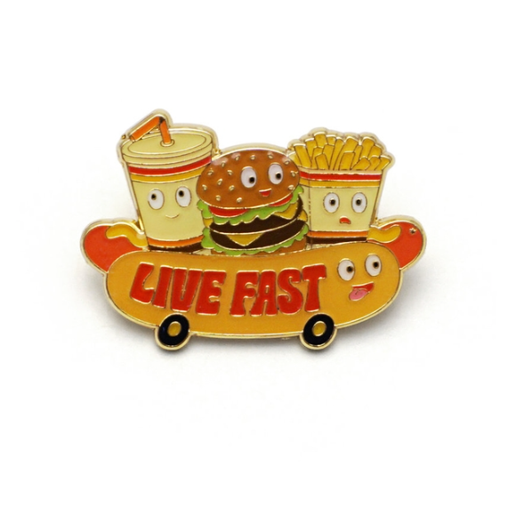 Live fast Enamel Pin