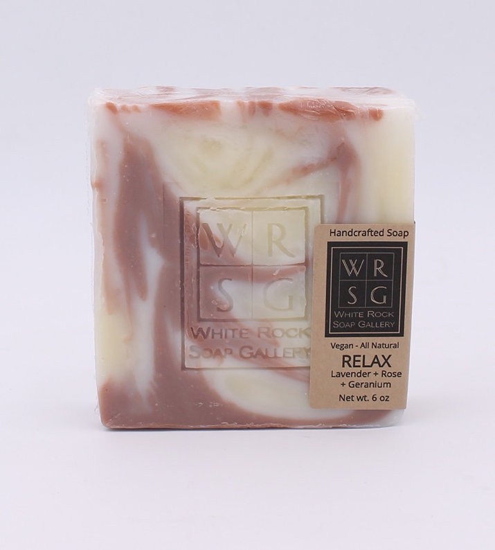 Relax-Lavender, Rose & Geranium Soap