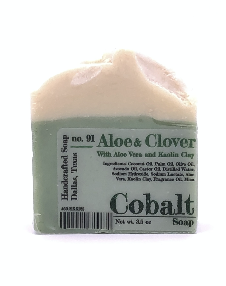Cobalt Soap No.91-Aloe & Clover
