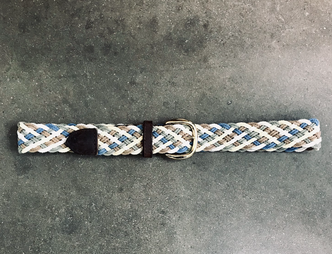 Vintage Multi-Color Braided Belt