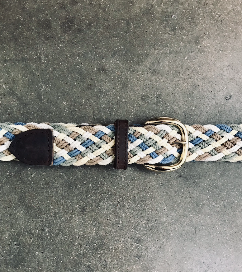 Vintage Multi-Color Braided Belt