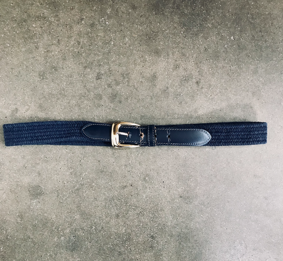 Vintage Navy Blue Belt