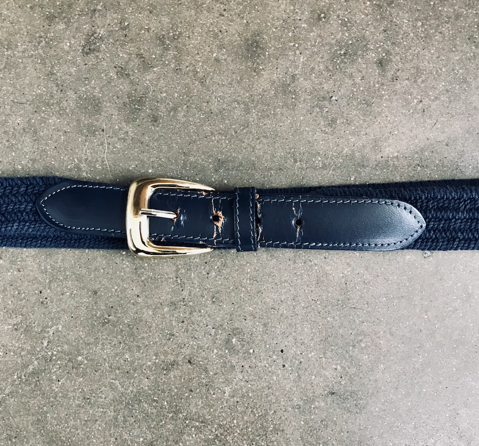 Vintage Navy Blue Belt