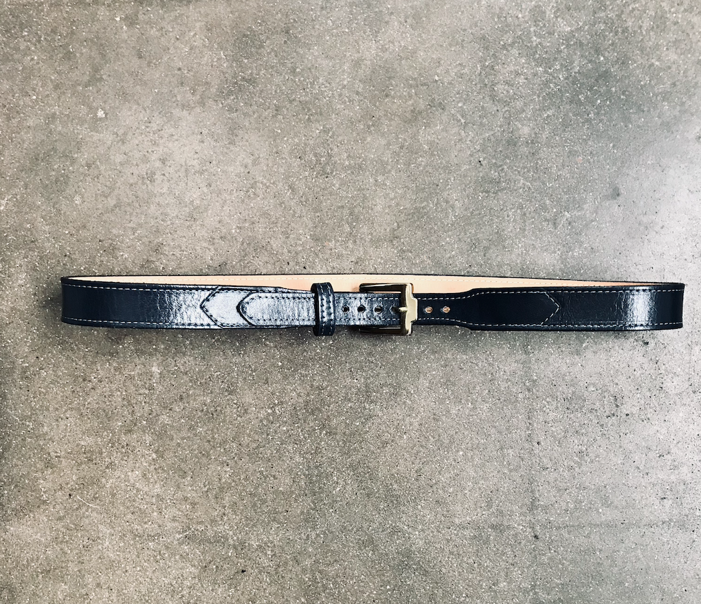 Vintage Dark Blue Justin Belt