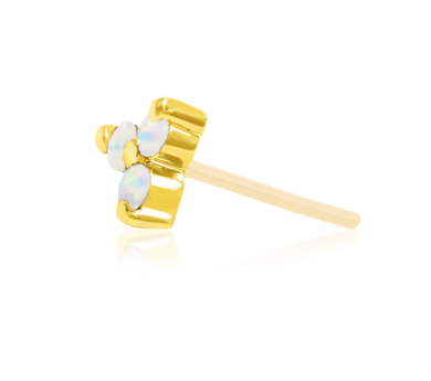 Junipurr Trinity With Opal Yellow Gold