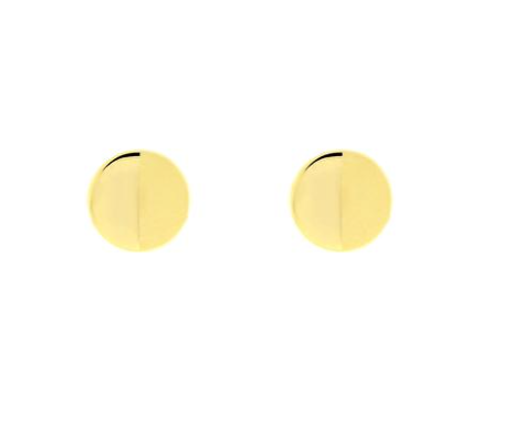 Modern Mood Solid Gold Disc Half Matte/Half Polish