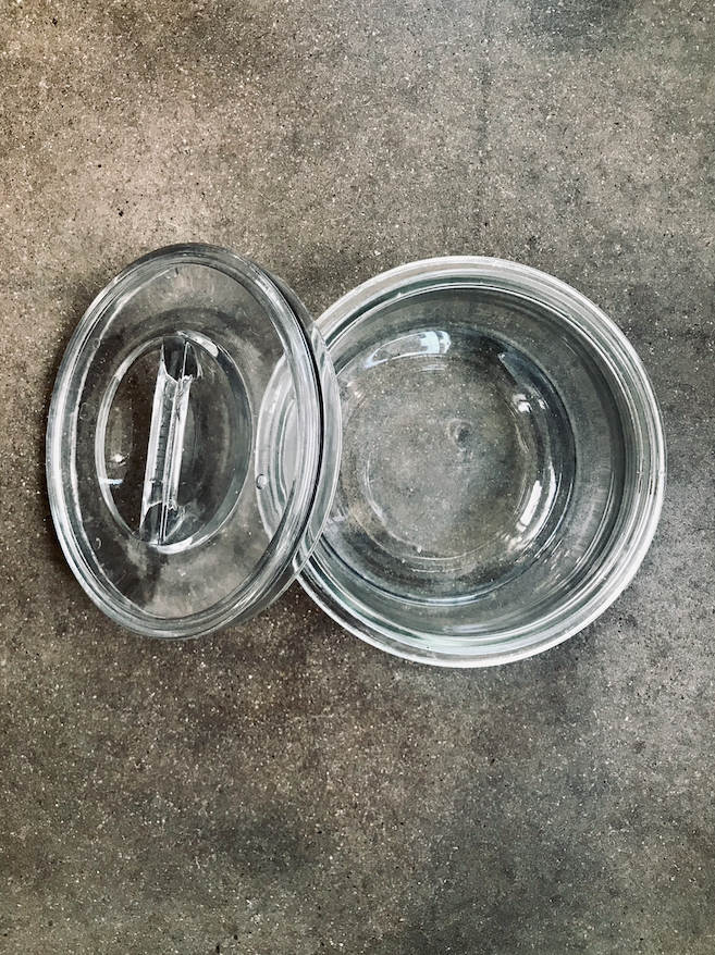 Vintage Ripley Glass Container