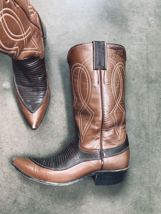 Vintage Justin Two-Toned Brown Boots