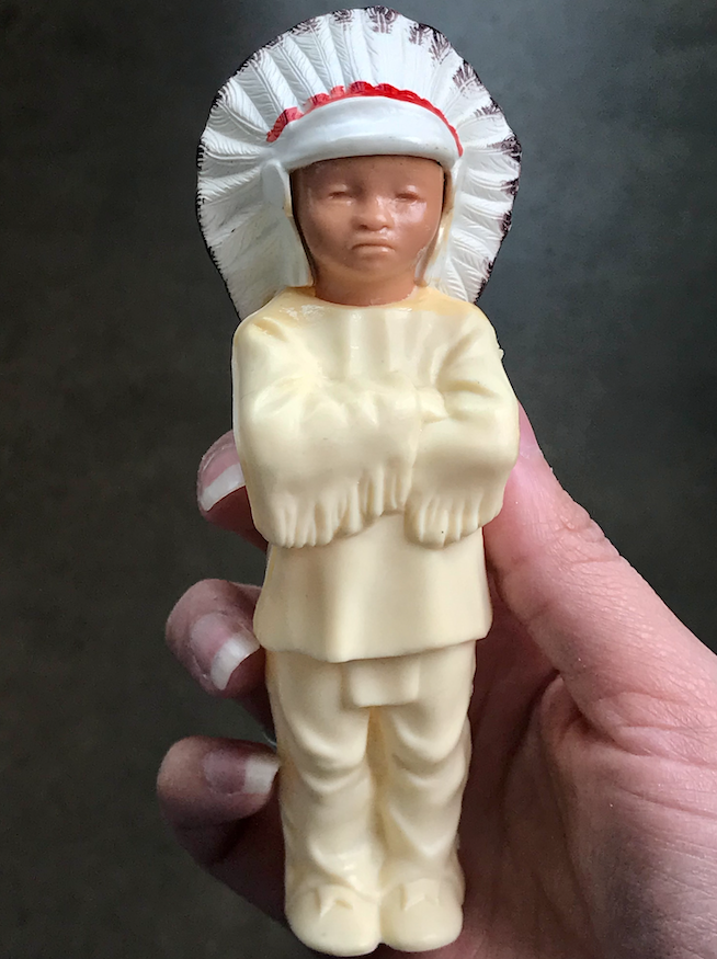 Vintage Plastic Indian Chief