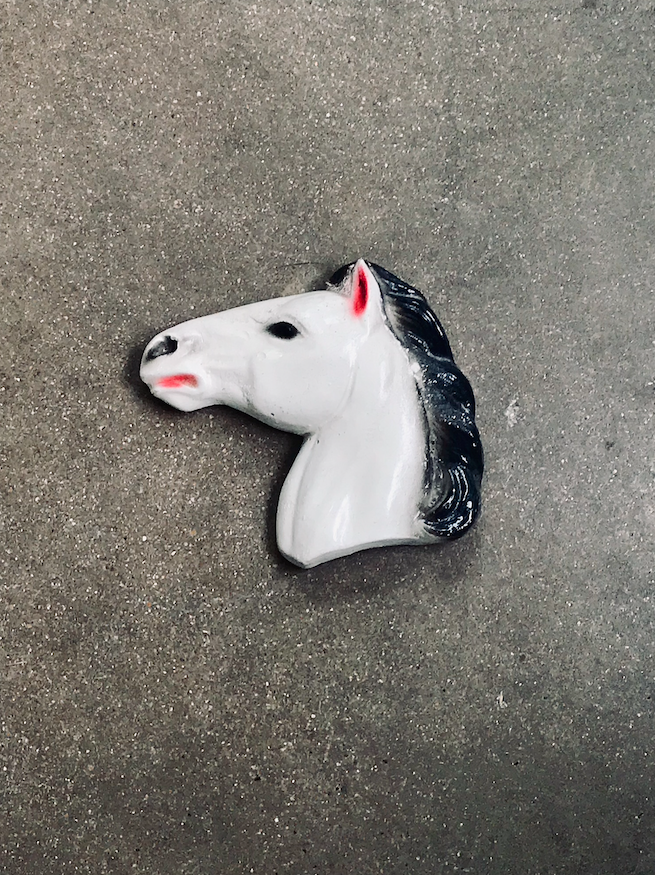 Plaster Horse Head
