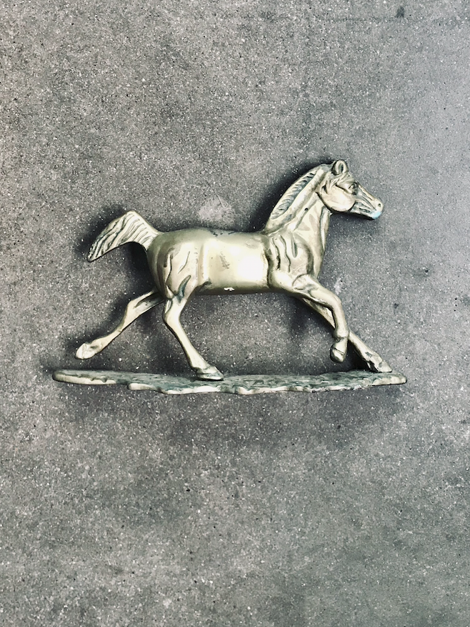 Vintage Brass Horse
