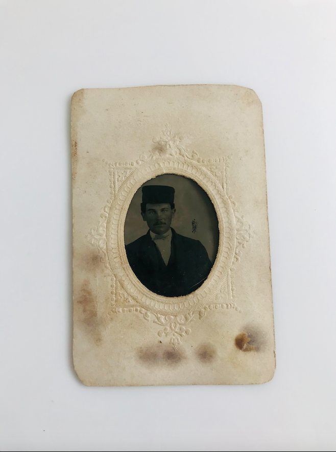 Vintage Tin Type Man