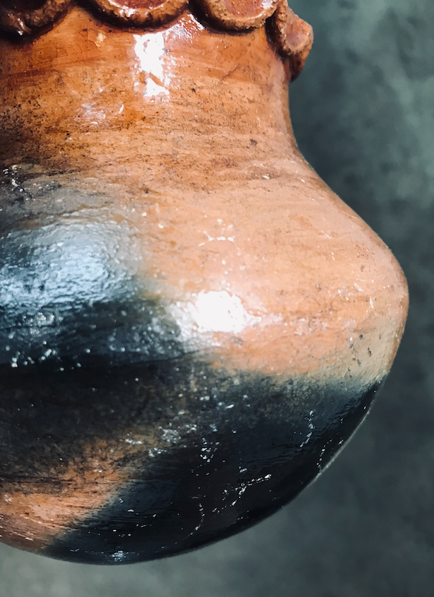 Vintage Terracotta Glazed Pot