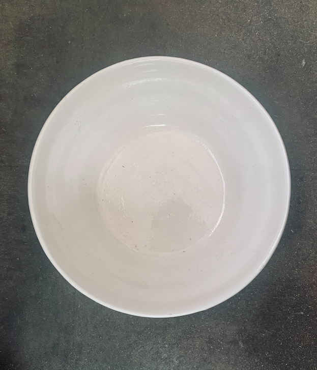 Vintage Cream Ceramic Bowl