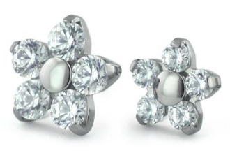 NeoMetal Titanium Flower Gem