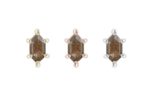 Buddha Jewelry Organics Oh Hell Yes Hex Cut Smokey Quartz Threadless End