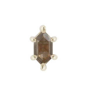 Buddha Jewelry Organics Oh Hell Yes Hex Cut Smokey Quartz Threadless End