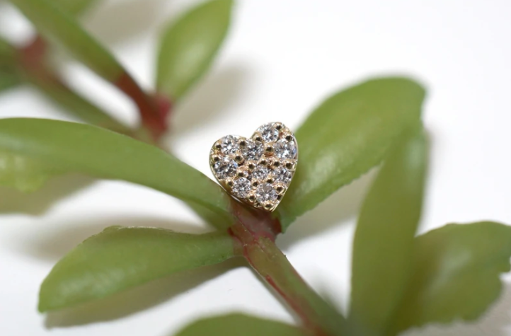 Modern Mood Heart - Audrey 9 Diamond YG