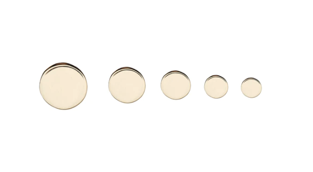 Solid Gold Disk Threadless End