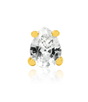 Junipurr Pear-Cut CZ
