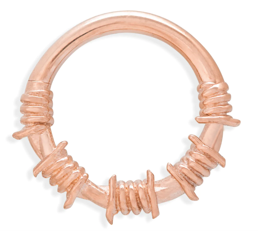 Barbed wire 2025 septum ring