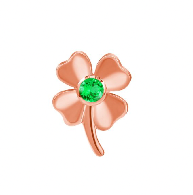 Norvoch Four Leaf Clover with Emerald