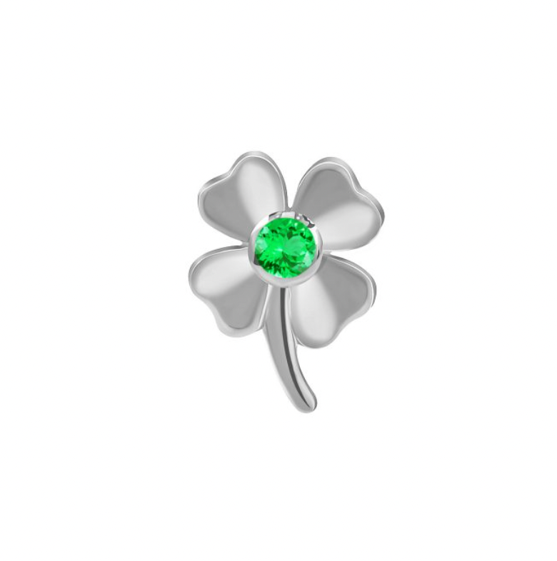 Norvoch Four Leaf Clover with Emerald