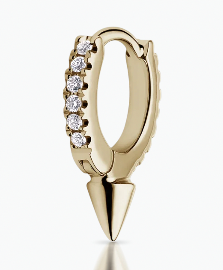 Maria Tash 6.5mm Single Spike Clicker with Diamonds