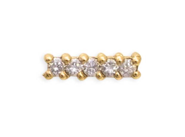 Tawapa Mini Rail with CZ Stones