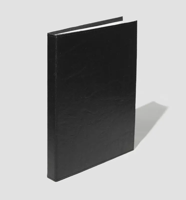 Public Goods Plant Leather Black Unlined Notebook