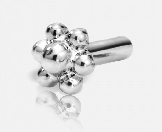 Maria Tash Threaded Ball Large Flower Back