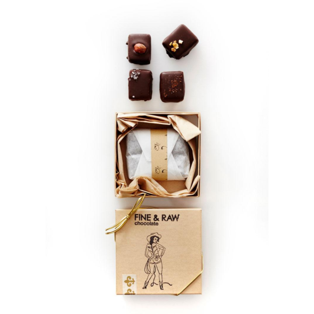 FINE & RAW 4 Piece Mixed Truffle Box