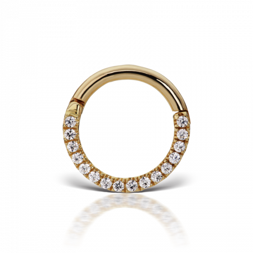 Maria Tash Cubic Zirconia Horizontal Eternity Hoop