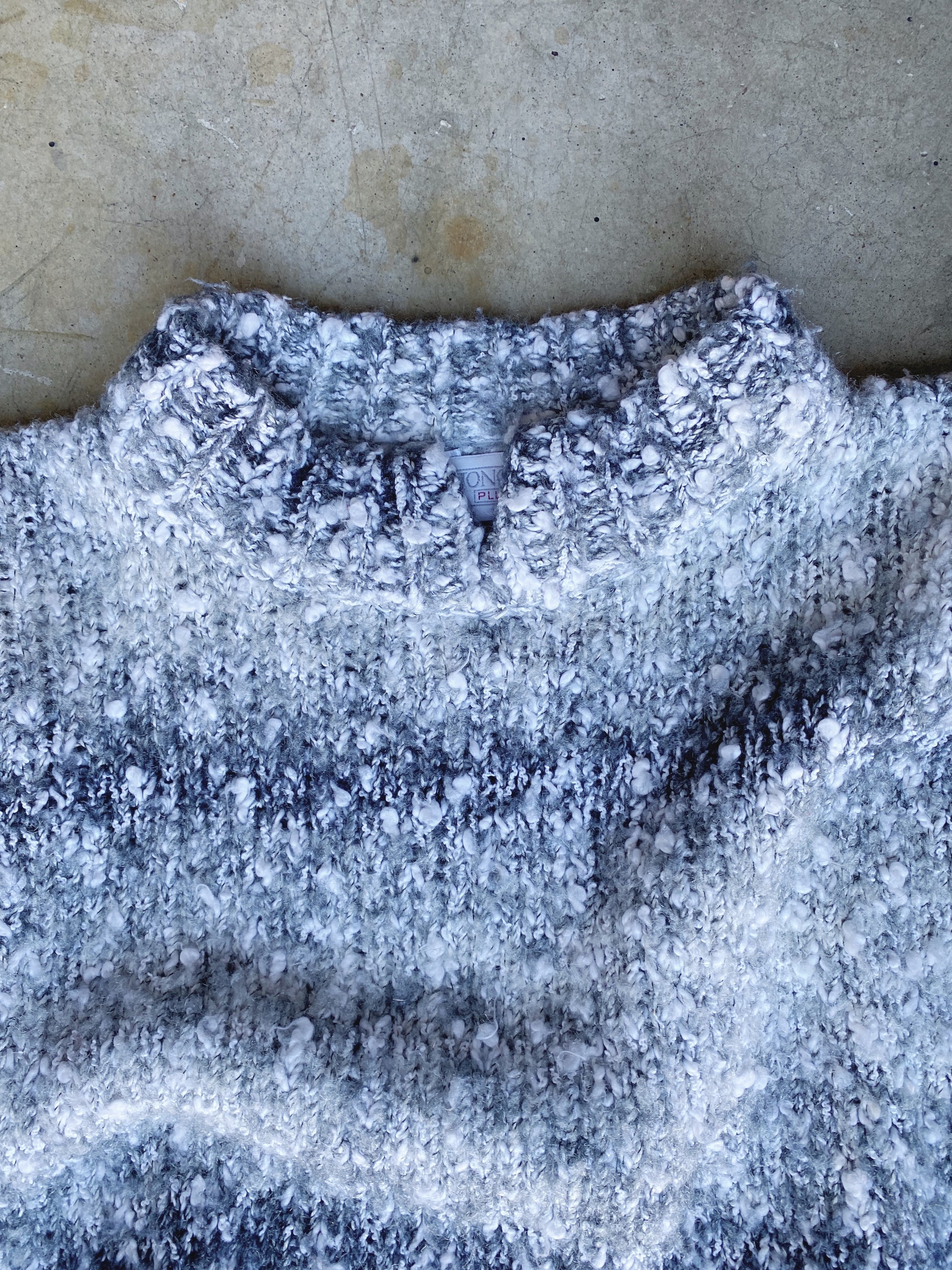 Vintage Grey/White Marled Sweater