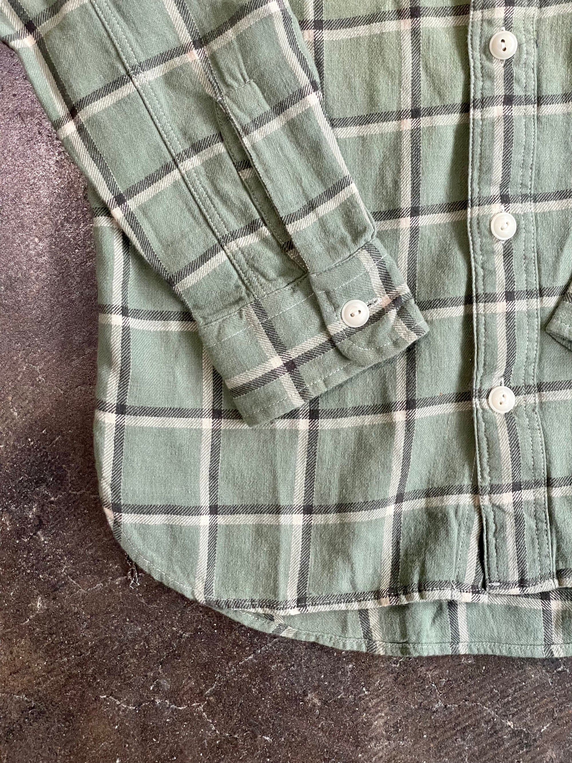 RRL Green Plaid Button Up