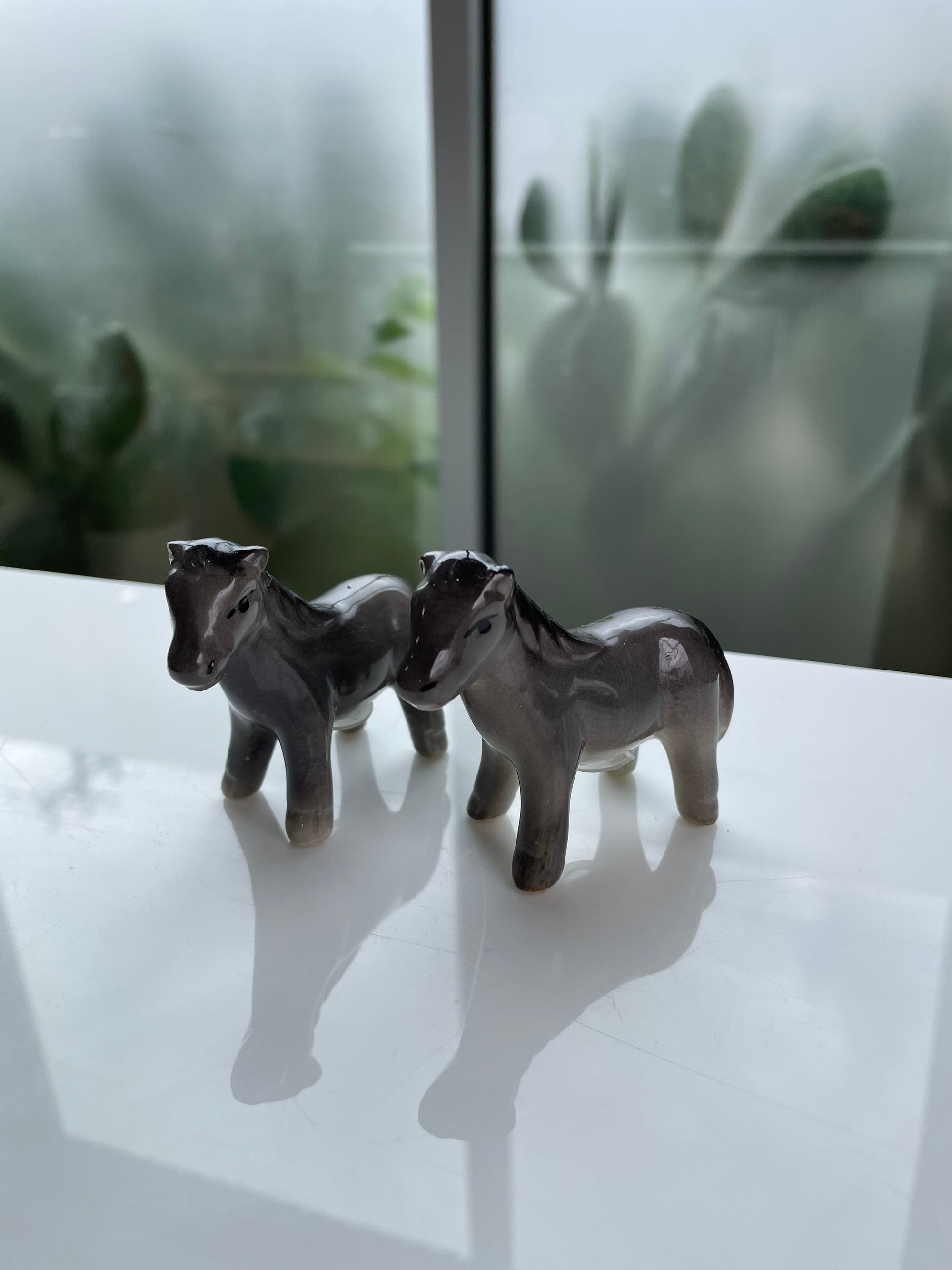 Vintage Donkey Salt & Pepper Shakers
