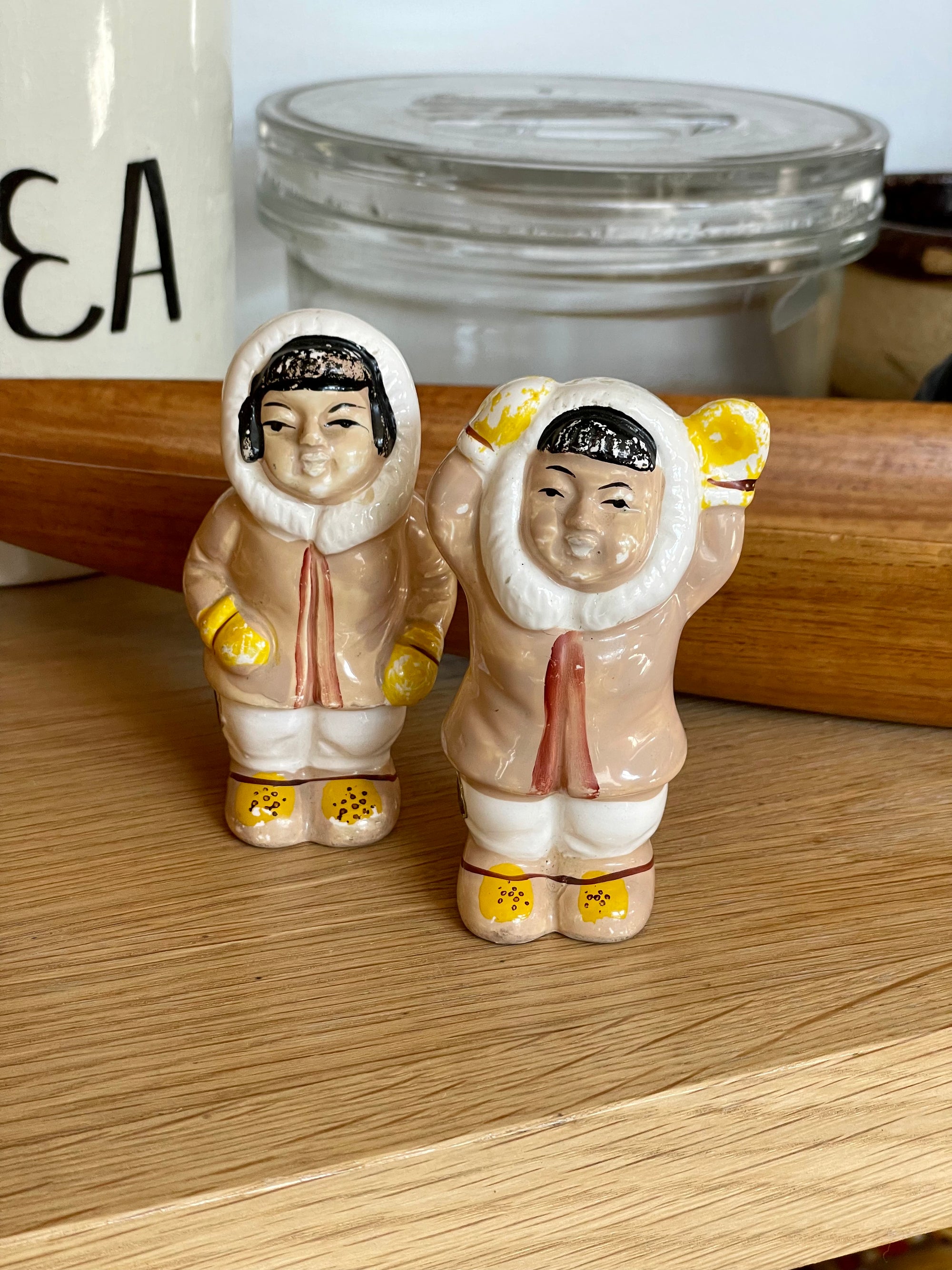 Vintage Eskimo Japanese Salt & Pepper Shakers
