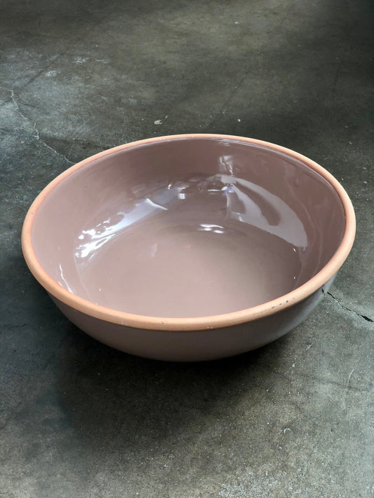 Vintage Large Mauve Bowl
