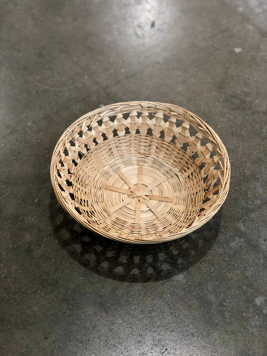 Vintage Round Woven Basket