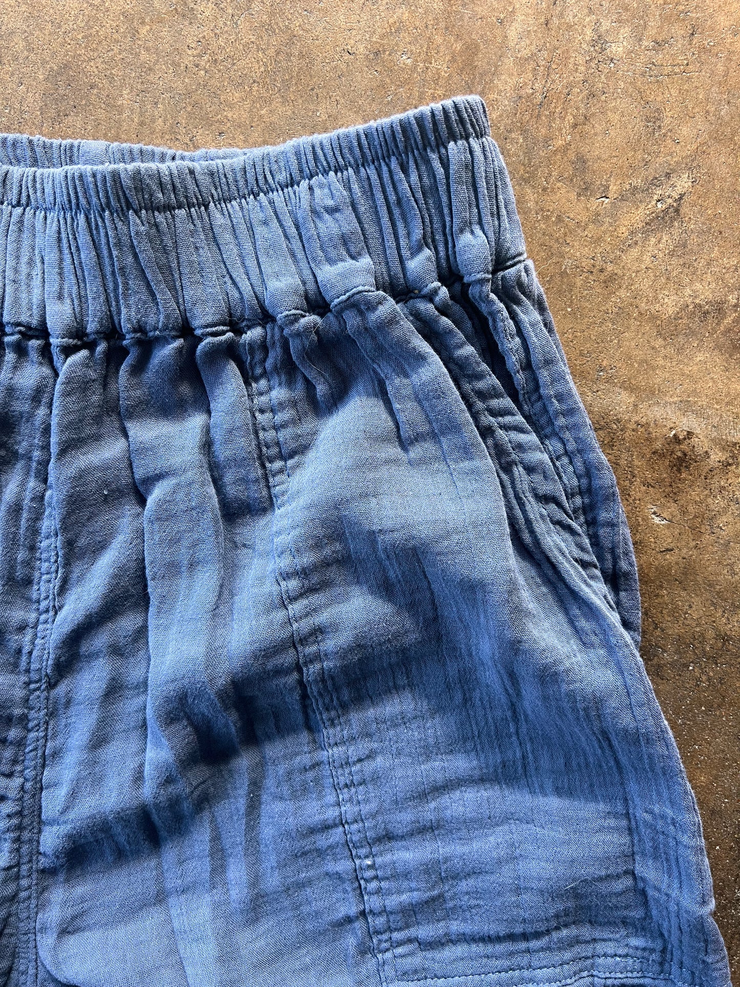 Blue Linen Pants