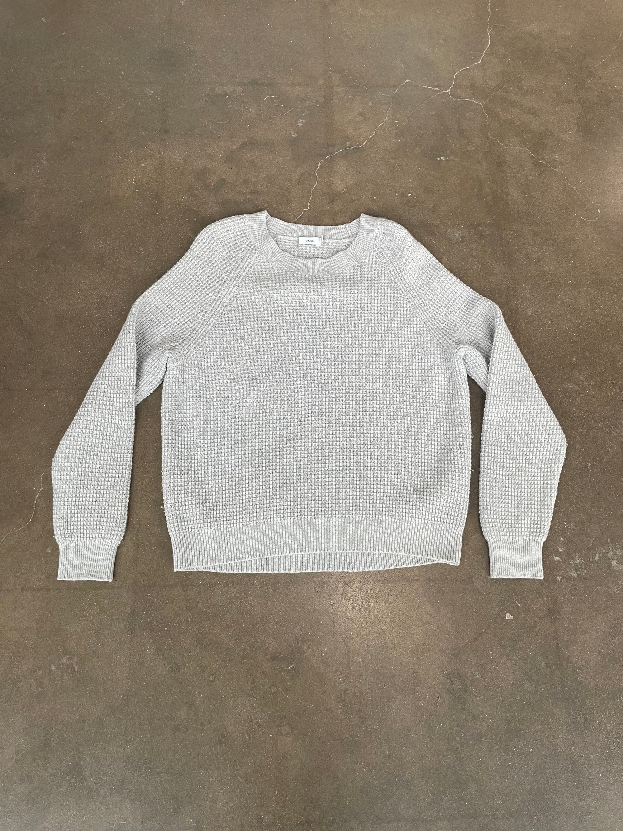Vince Grey Woven Sweater