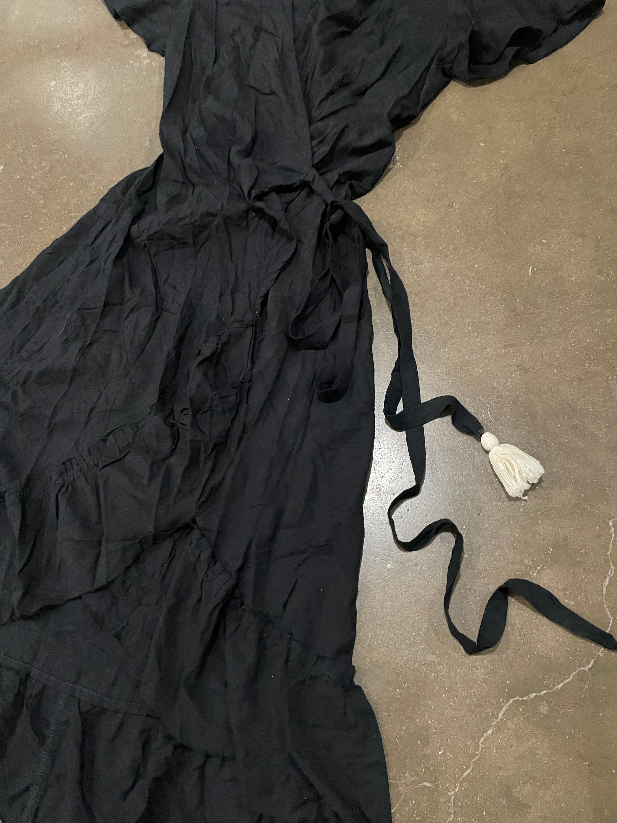 PAWO Black Wrap Dress